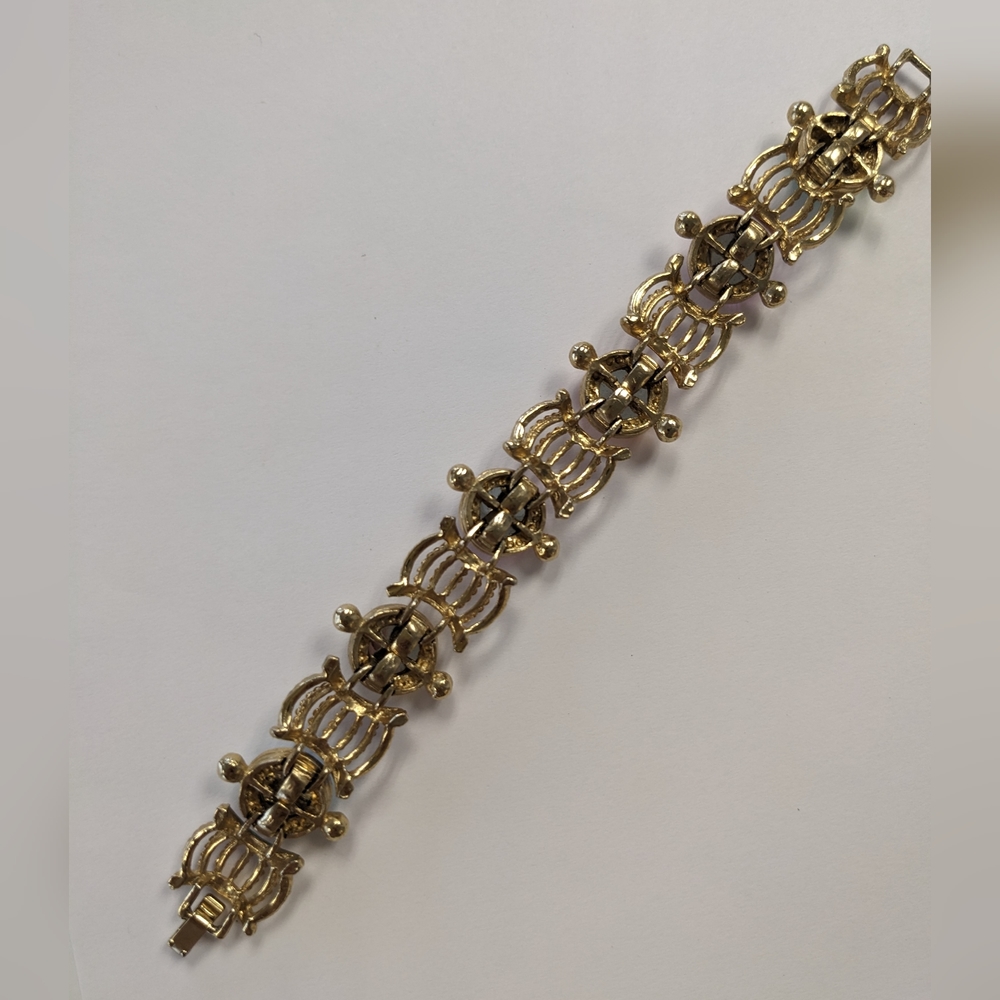 VTG COLORFUL JELLY BRACELET WITH GOLD ACCENTS - Picture 7 of 15